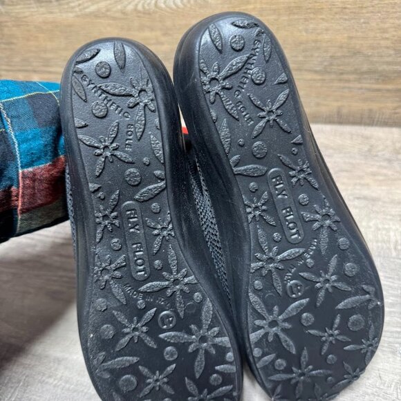 Fly Flot Black Mesh Clogs Women's Size 9.5 - Picture 4 of 6